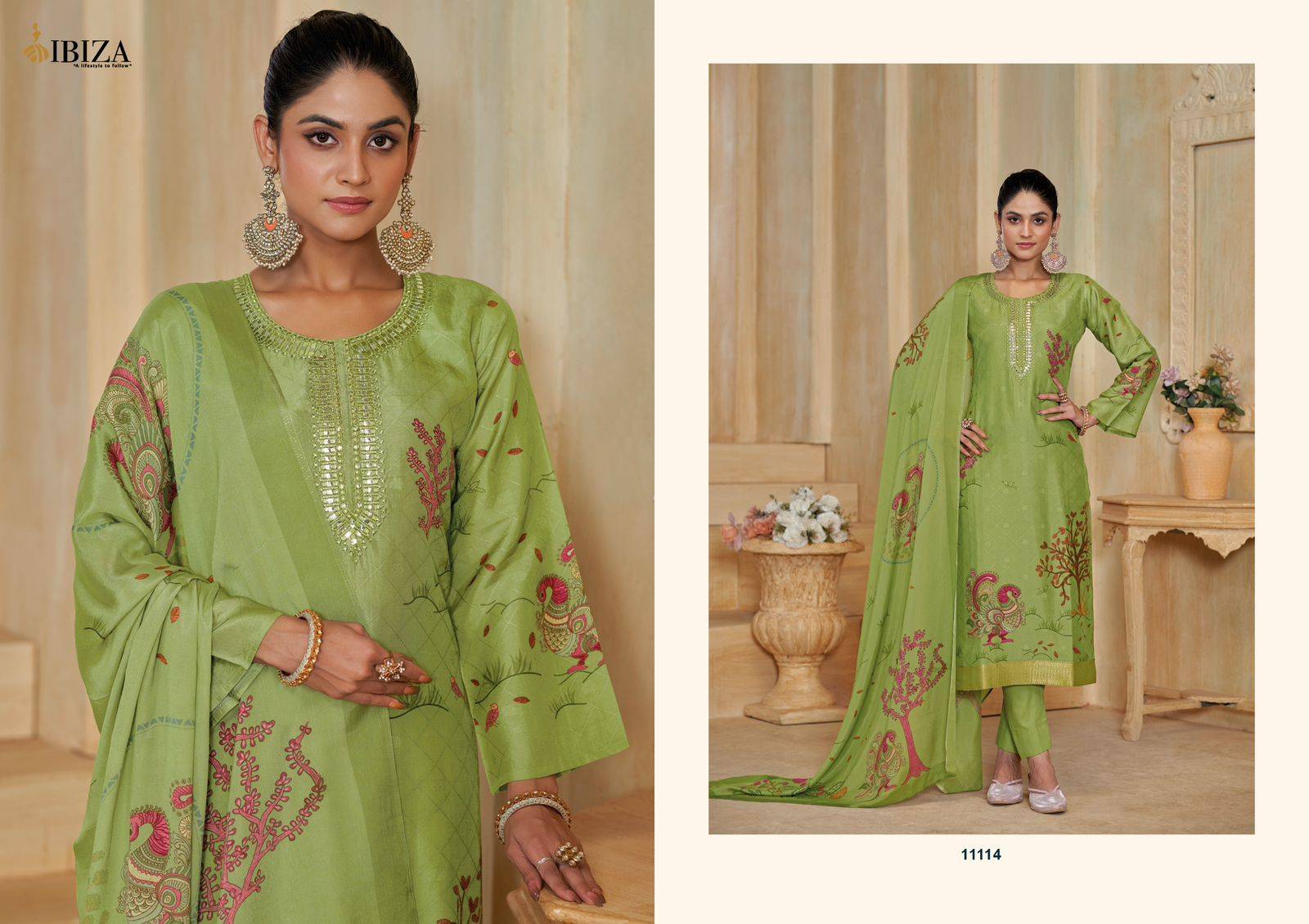 Avantika by Ibiza 1111 To 1114 Series Designer Festive Suits Beautiful Fancy Stylish Colorful Party Wear & Occasional Wear Digital print Dresses At Wholesale Price